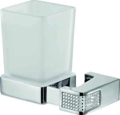 Sanibano Diamond, настенный стеклянный стакан, цвет хром-кристаллы Swarovski crystal H9000/16CRС