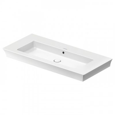 Duravit White Tulip Раковина накладная 105х49см, с переливом, без отв., цвет: белый 2363100060