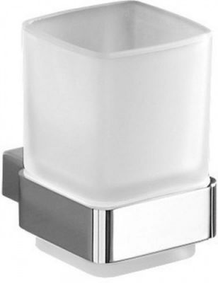 Gedy G-Lounge, настенный стеклянный стакан, цвет хром 5410(13)