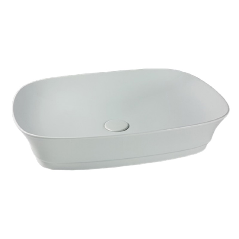 White Ceramic Idea W1010701, накладная раковина 60x43 цвет белый