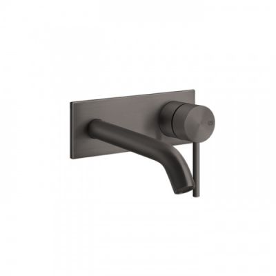 Gessi 316 Встраиваемый смеситель с изливом 147мм, внешняя часть, цвет: brushed black metal pvd 54088#707