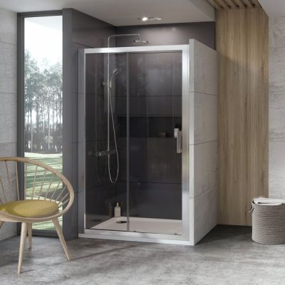 Душевая дверь 100 см Ravak 10° 10DP2-100 белый + транспарент
