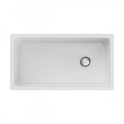 4993867 Omoikiri Tokara 88-U/I-WH Glossy Side Natceramic/белый