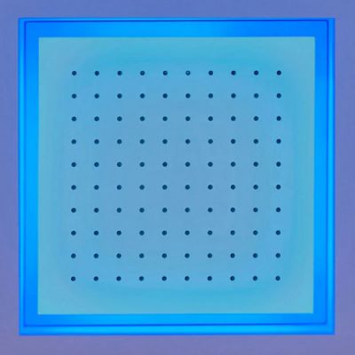 Antonio Lupi Душевая система Meteo 35x35x11 см, цвет: зеркальная сталь, с подсветкой