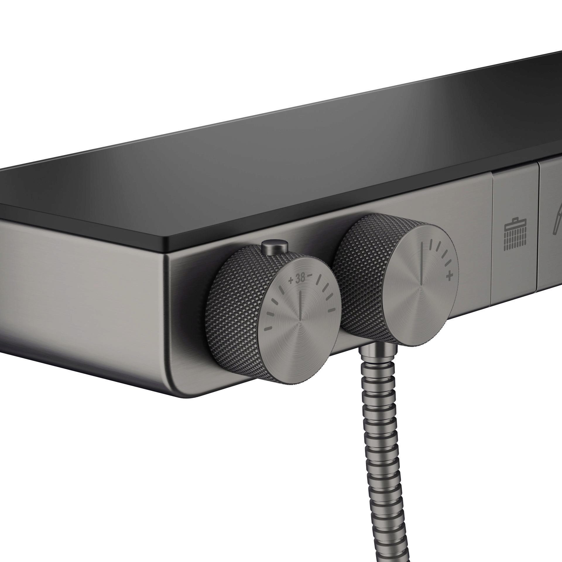 Maxonor AXIOM PL28109-9 Блок управления для душевых систем, графит матовый