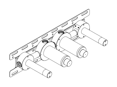 PTR 05 CeaDesign скрытая часть смесителя на 2 потока для ванны душа