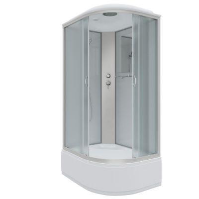 Душ.каб. NG-2310-14L (1200х800х2150) высокий поддон(40см) стекломатовое