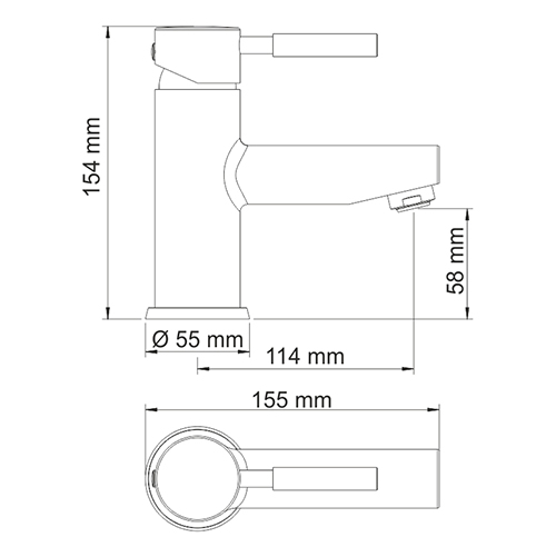 Wern 4203 Смеситель для раковины