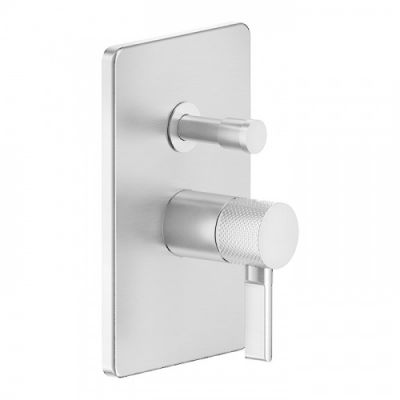 Gessi Inciso Смеситель для душа с переключателем на 2 выхода, встраиваемый, внешняя часть, цвет: хром 58079#031