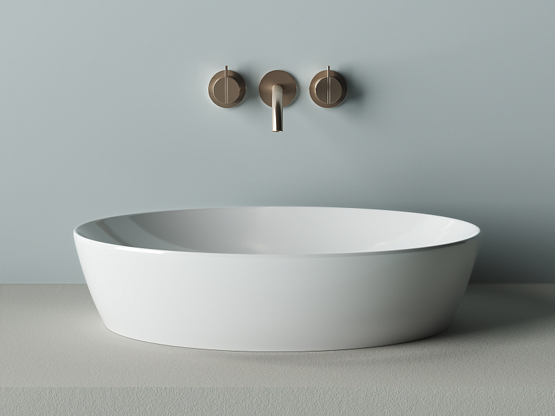 Умывальник чаша накладная овальная Ceramica Nova Element 610*410