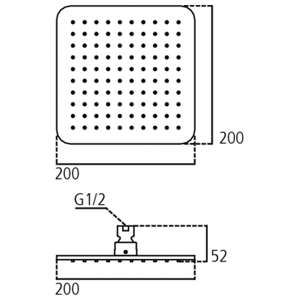 Верхний душ Ideal Standard B0024AA для душа