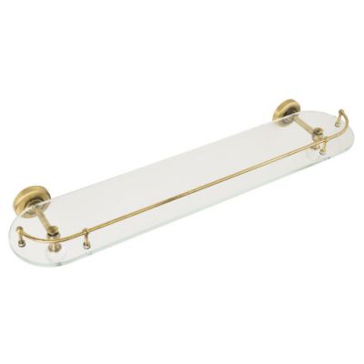 AMERIDA Полка c галереей L60 см, стекло/SWAROVSKI ML.AMR-60.420.BR