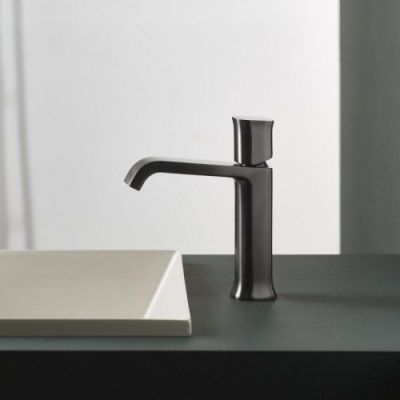 Смеситель для раковины Ritmonio Taormina PR35AU101BLX+PR35MA001BLX чёрный хром матовый