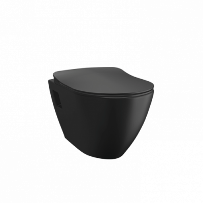 CREAVIT Унитаз подвесной ЧЕРНЫЙ МАТОВЫЙ TP325-11SM00E-0000