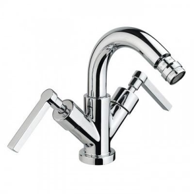 Nicolazzi Mac Kinley 05 Смеситель для биде на 1 отверстие, с донным клапаном, излив 135мм, цвет: хром 2237CR29