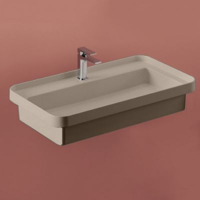 Artceram Fuori Scala Раковина 80х45 см, без отв., встраиваемая, без перелива, цвет: matera