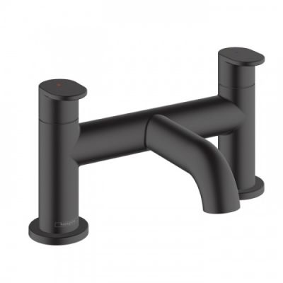 Hansgrohe Vernis Blend Смеситель для ванны, на 2 отв., цвет: матовый черный 71442670