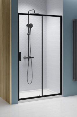 Душевая дверь 150 см раздвижная Radaway PREMIUM PRO BLACK DWJ 1014150-54-01R