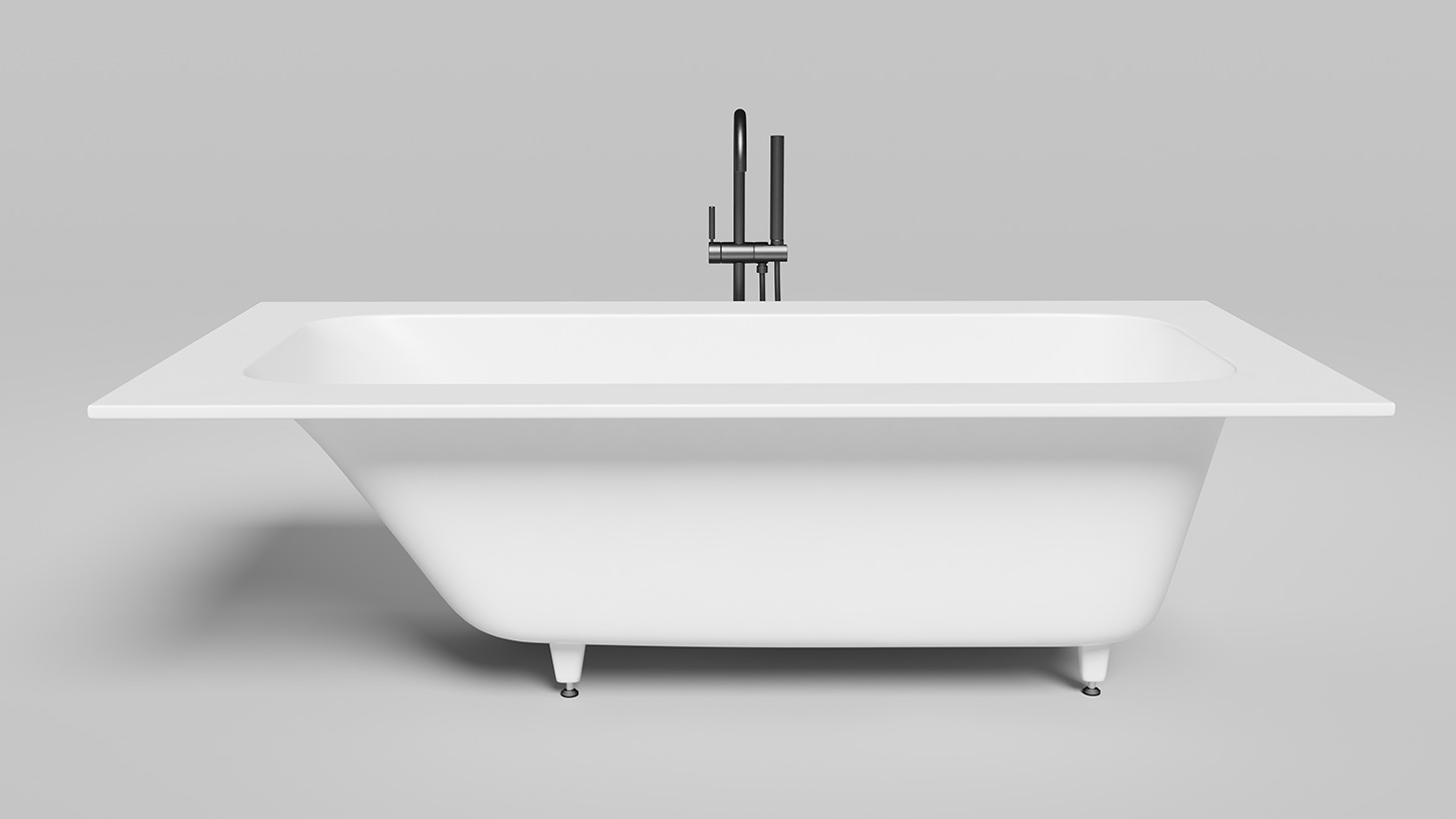 Salini ORLANDA KIT PLUS 190x100 Ванна встраиваемая 190x100 белая глянцевая