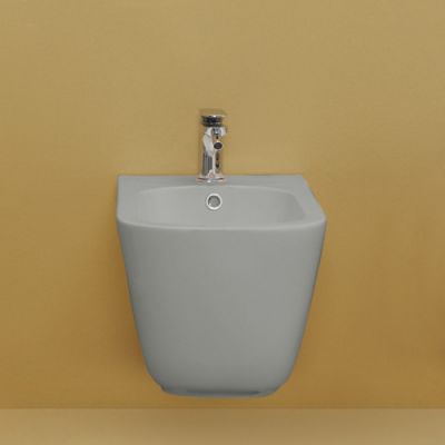 Kerasan Tribeca Биде подвесное 54х35см, c 1 отв под смеситель, c креплением WB9N, цвет: Grigio matt 512559