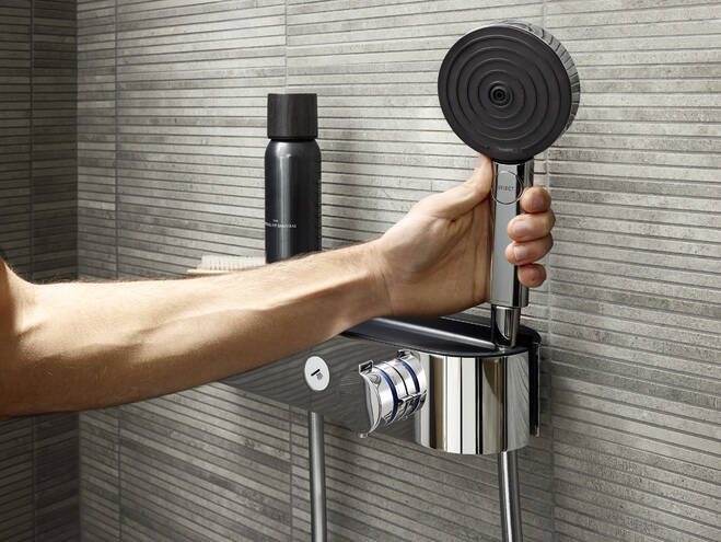 24340000 Смеситель для ванны Hansgrohe ShowerTablet Select Термостат для ванны 400 хром