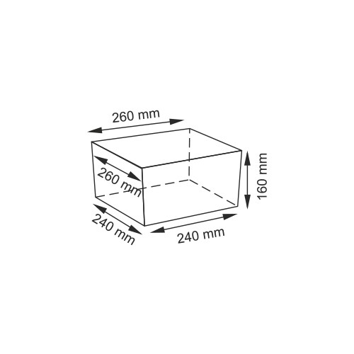 Dinkel WB-580-S Плетеная корзина Размеры (Ш/В/Г): 24х16х24 см