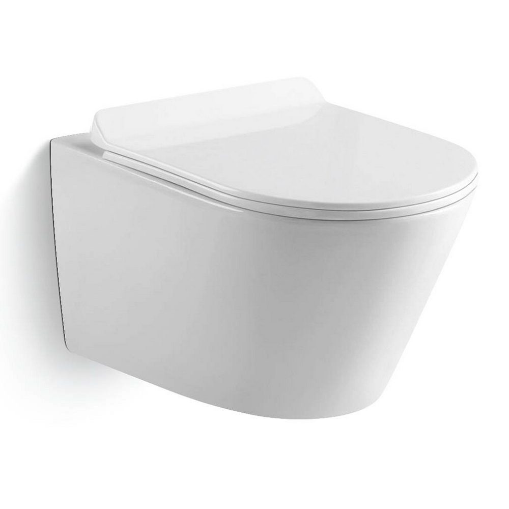 703W00 Подвесной унитаз B&W W-703 Rimless / UF seat cover / Fixing screw (480x370x370)