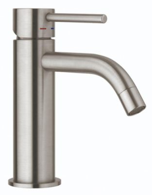 Paffoni LIGHT Смеситель для раковины без д/к, Steel looking