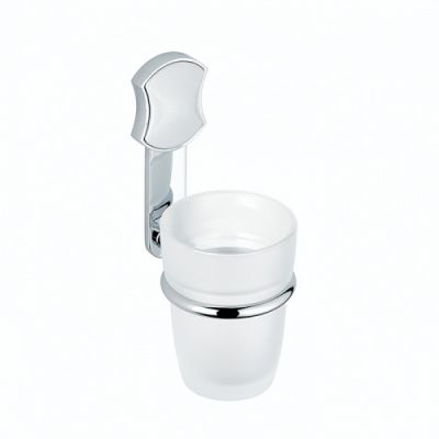 THG Infini white porcelain Стакан стеклянный, подвесной, цвет: хром U2D-A02-536