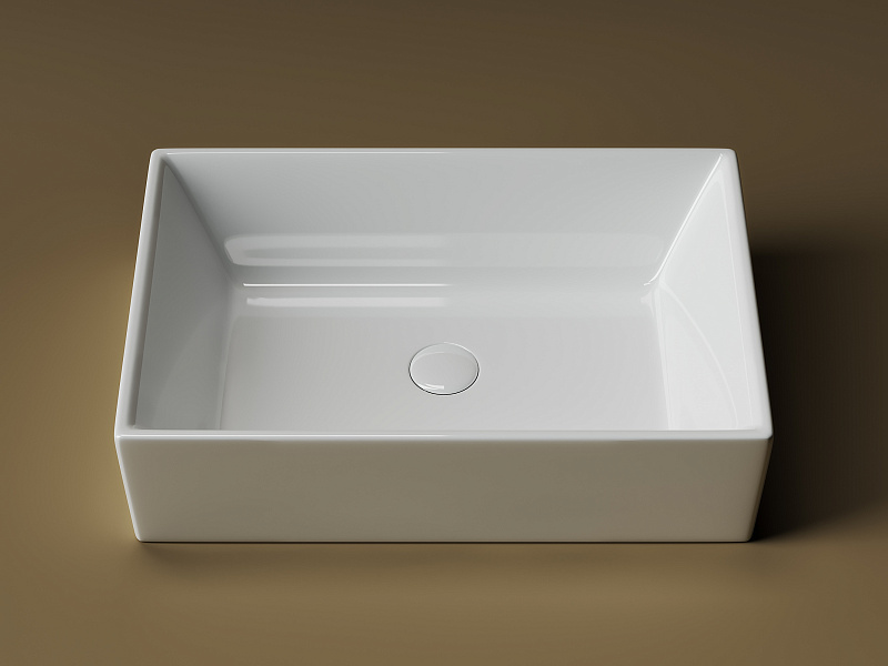 Умывальник чаша накладная прямоугольная Ceramica Nova Element 590*390