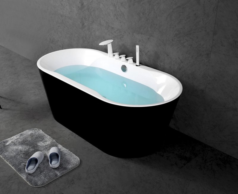 Belbagno Ванна акриловая отдельностоящая 169x73 BB200-NERO