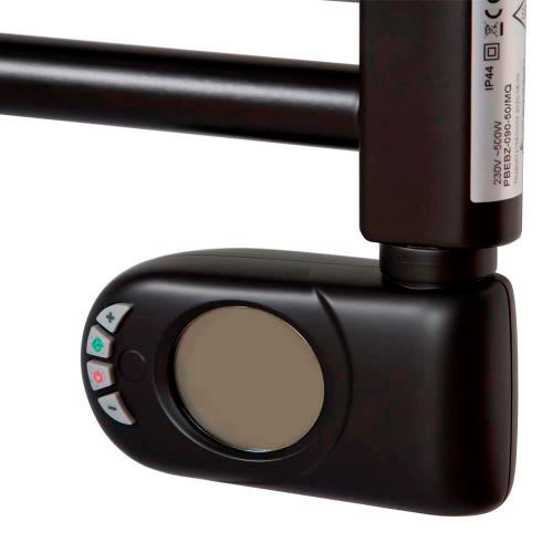 PBEBZ-150-60/MQ Zehnder Aura полотенцесушитель электрический 1466x600, чёрный матовый