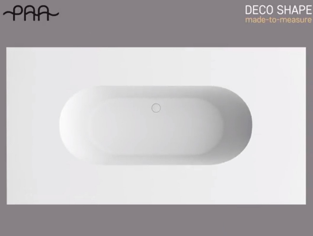 Ванна столешница 250x130 из искусственного камня Silkstone PAA Deco Shape
