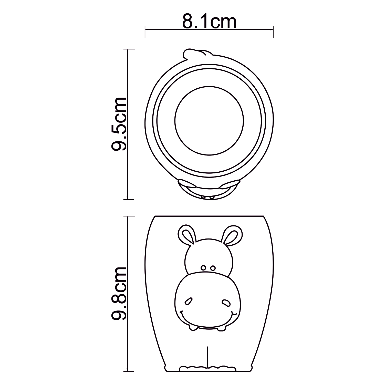 Lippe K-8128 Стакан для зубных щеток Размеры (Ш/В/Г): 8,1х9,8х9,5 см