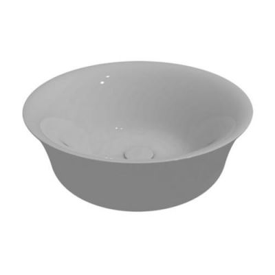 Раковина на столешницу круглая GSG Flut FLLAVFSRO42000 белая глянцевая
