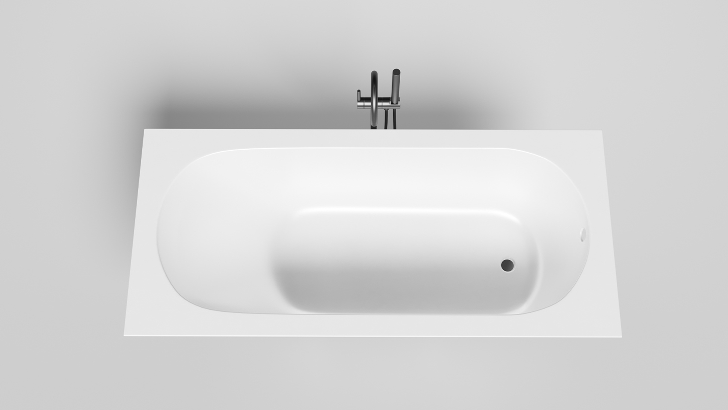 102312MF Salini ORNELLA Ванна встраиваемая 180x80 покраска по RAL, матовая