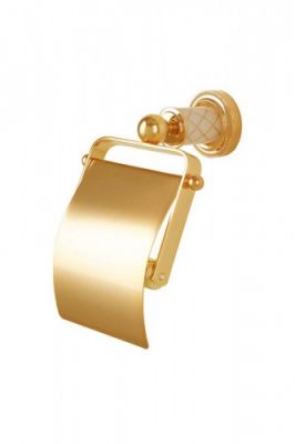 Держатель для т./бум. с крышкой Murano Gold 10901-G