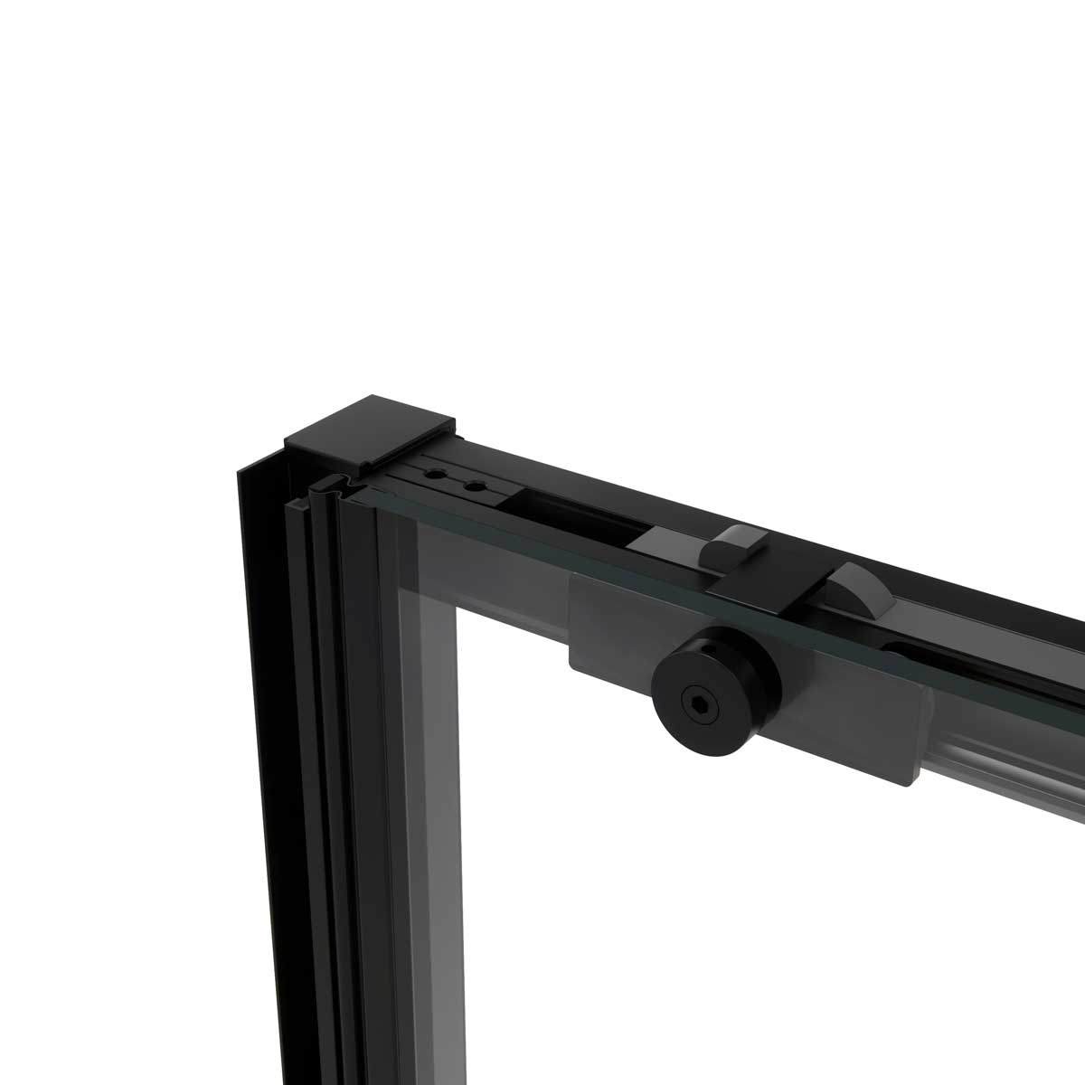 Душевая дверь Slim Soft VDS-1SS120CGB, 1200, черный, стекло тонированное