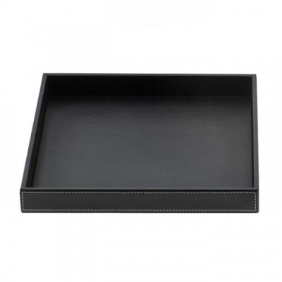 Decor Walther Brownie Tab S Лоток универсальный 12.5x9.5см, настольный цвет: черная кожа 931060
