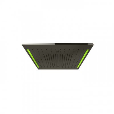 Gessi Colour Верхний душ 50х50см., потолочный, 3 режима, хромотерапия, цвет: Black Metal Brushed PVD 57977#707