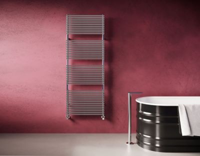 Cordivari Elen18, полотенцесушитель водяной 1160x530, цвет полированная сталь 3551440133138