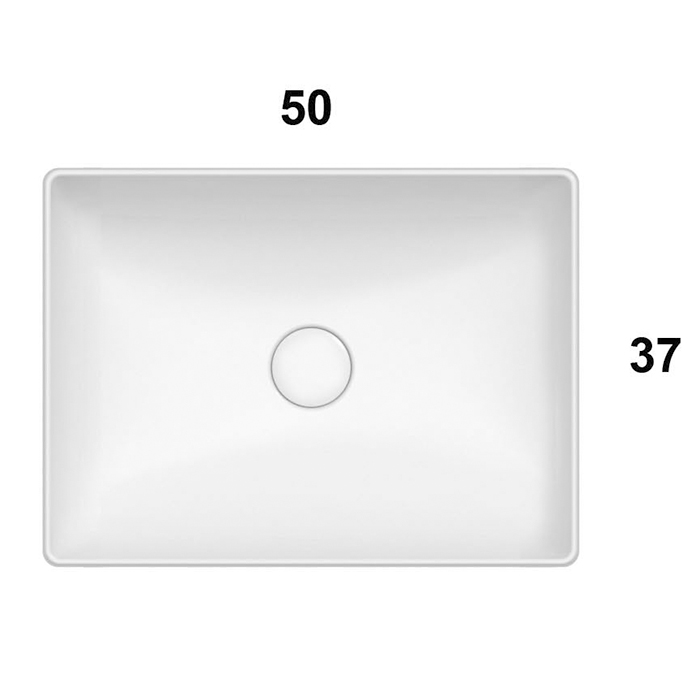 B6R54BI Globo Le Lastre Раковина накладная  50х37 см,  цвет белый