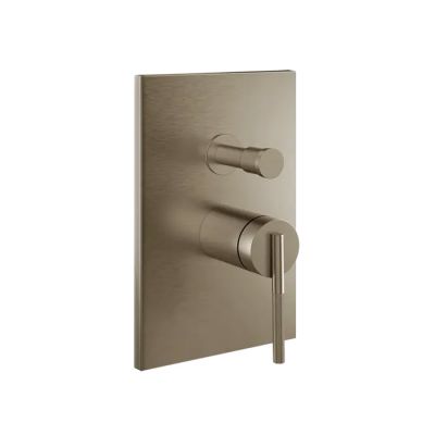63577#149 Gessi Ingranaggio Смеситель для душа, встраиваемый, на 2 выхода, цвет:  Finox Brushed Nickel