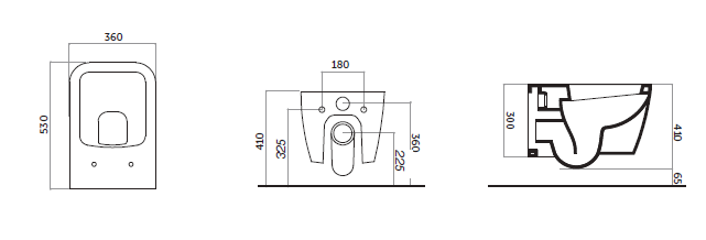 Disegno Ceramica Унитаз подвесной Touch3 T300500001 белый