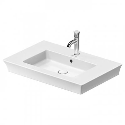 Duravit White Tulip Раковина накладная 75х49см, с переливом, с 1 отв., цвет: белый 2363750000