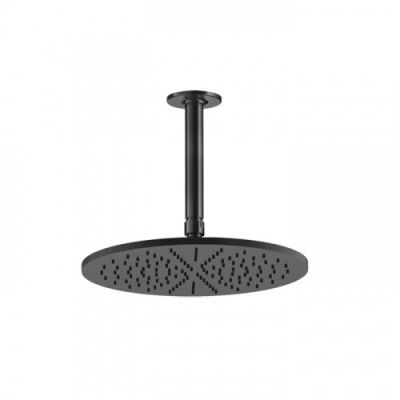 Gessi Inciso Shower Потолочная душевая головка шарнирная с защитой налёта , 1/2, Ø 300 мм. цвет: black XL 58252#299