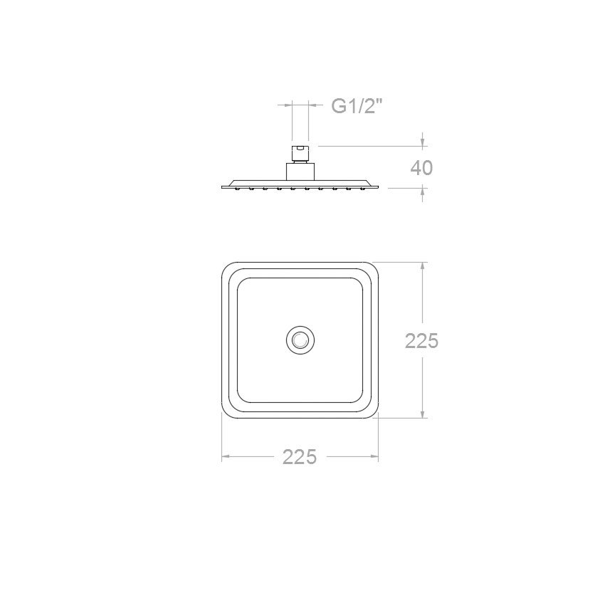 Ramon Soler Верхний душ ABS 225 мм RPK225