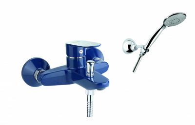 Смеситель для ванны Fiore KEVON CHIC 81TX8150, хром/синий