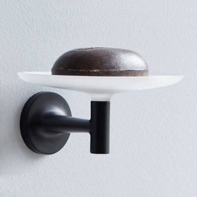 Duravit Starck T Мыльница, подвесная, цвет: черный матовый 99334600