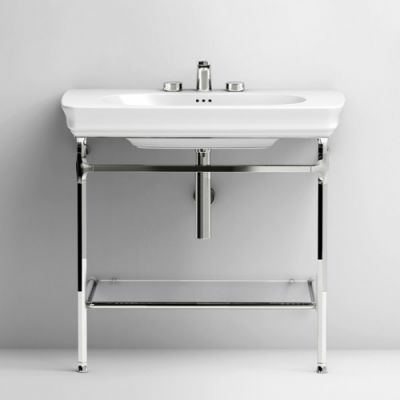 Artceram CIVITAS Структура металлическая 90х50см Quadra, полка стекло, цвет: хром